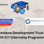 John Taolo Gaetsewe Development Trust & MICT SETA ICT Internship Programme 2025 Taolo Gaetsewe Development Trust & MICT SETA ICT Internship Programme