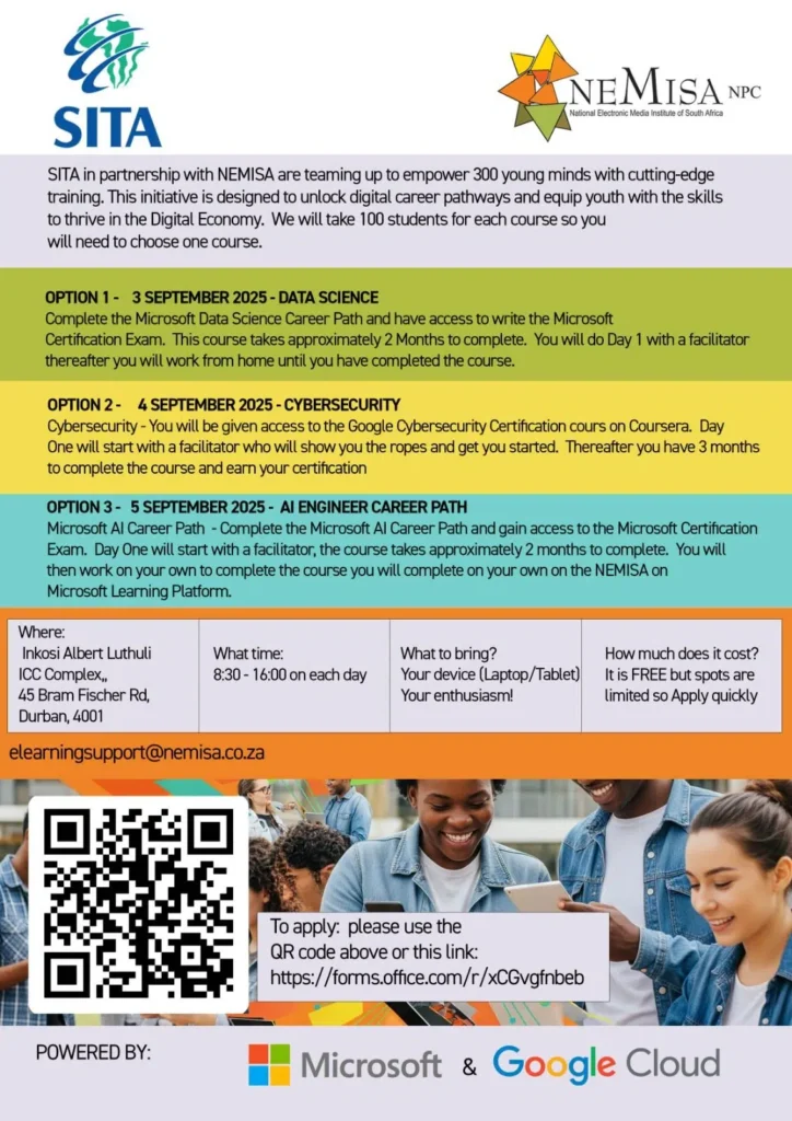 SITA & NEMISA Digital Skills Training Programme 2025