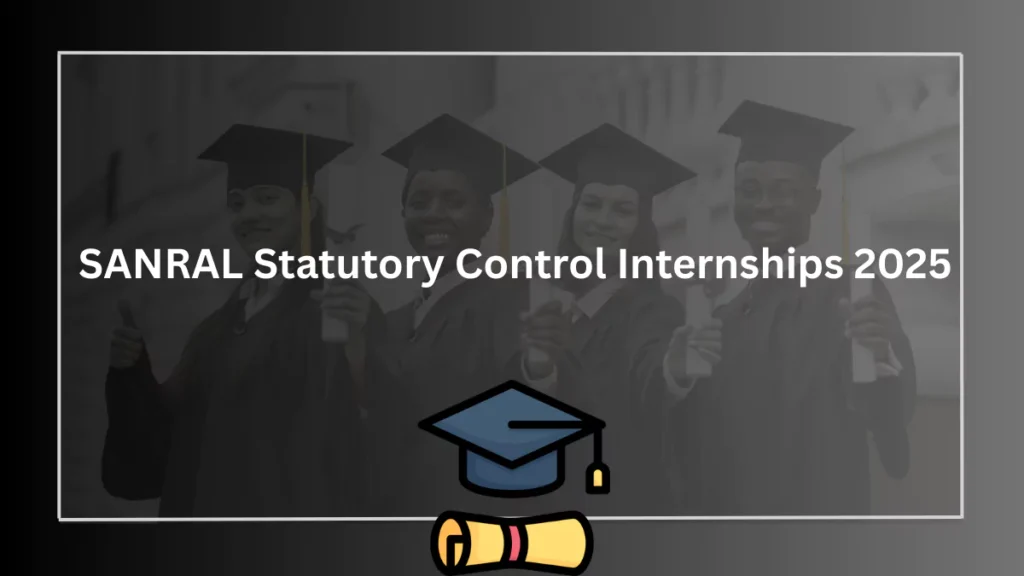 SANRAL Statutory Control Internships 2025