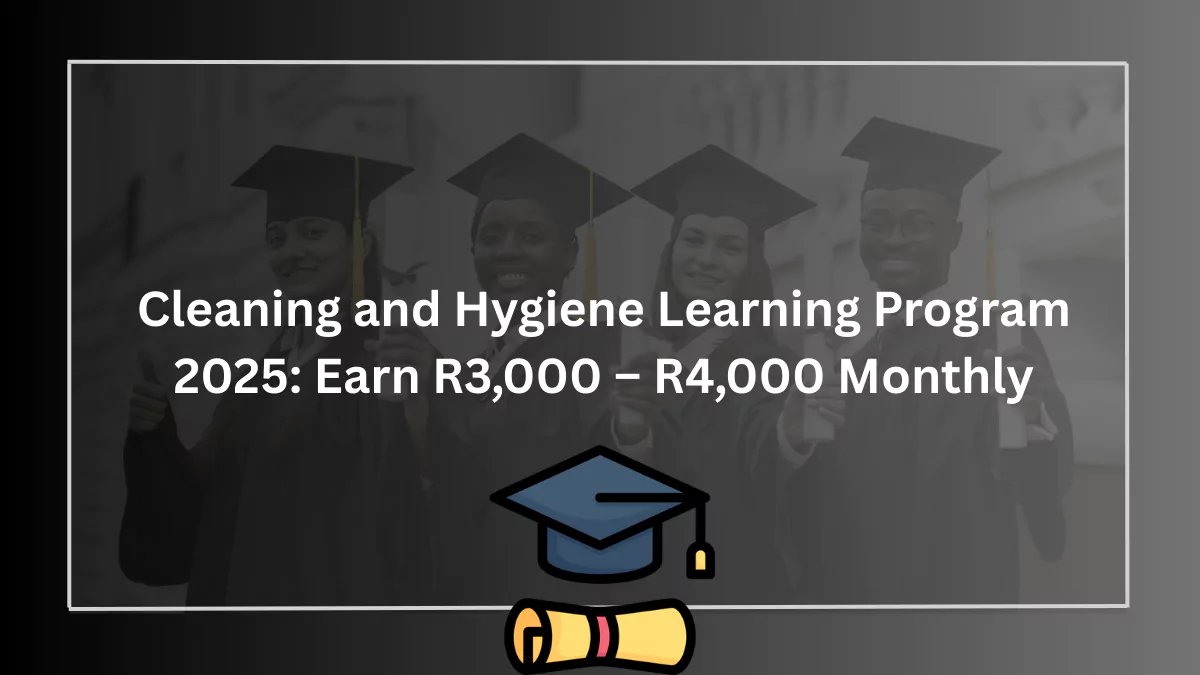 Cleaning and Hygiene Learning Program 2025: Earn R3,000 – R4,000 Monthly