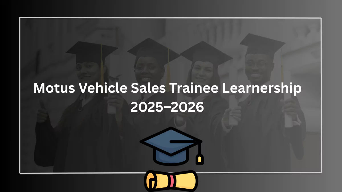 Motus Vehicle Sales Trainee Learnership 2025–2026