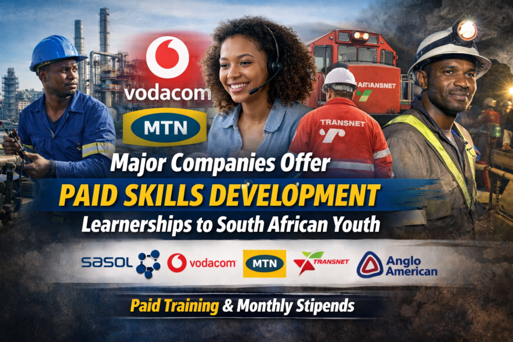 Companies offer paid skills learnerships