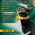 Driver_cleaner vacancy at Europcar Bloemfontein