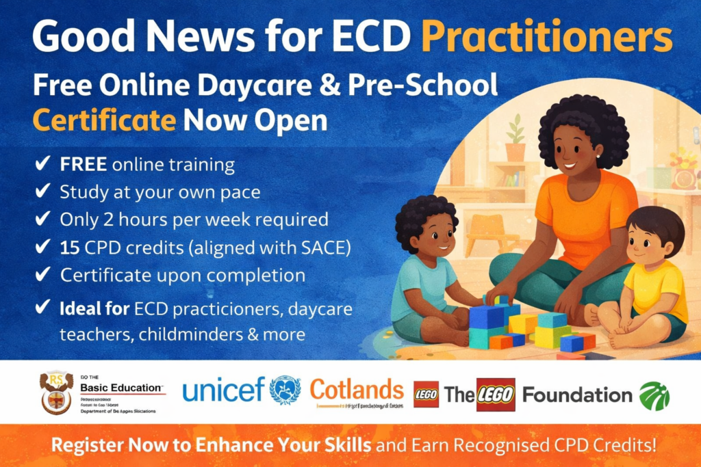 Free ECD training in South Africa
