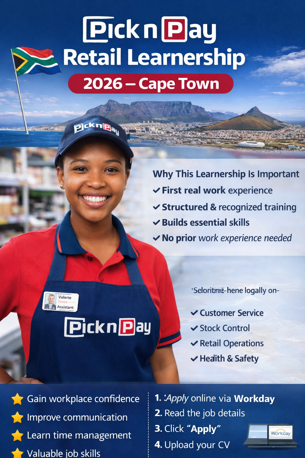 Pick n Pay learnership 2026 details