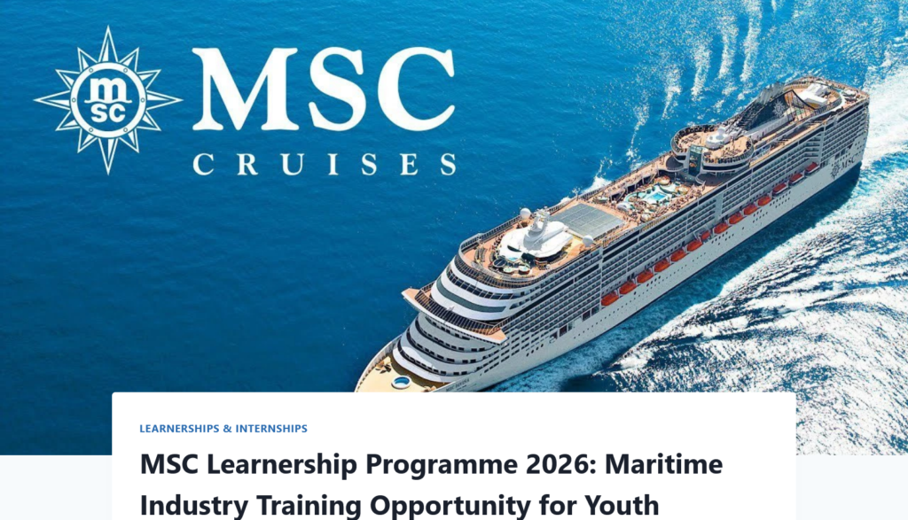 Screenshot 2026 02 21 at 16 30 11 MSC Learnership Programme 2026 Maritime Industry Training Opportunity for Youth edufeeds.co .za
