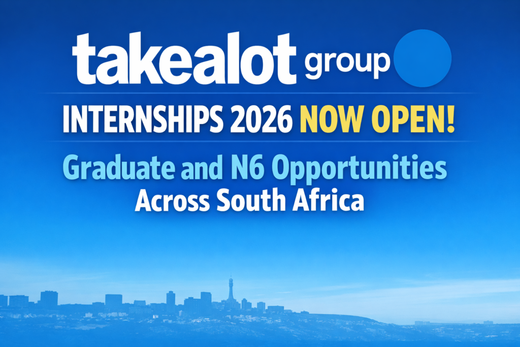 Internship opportunities for 2026 in SA