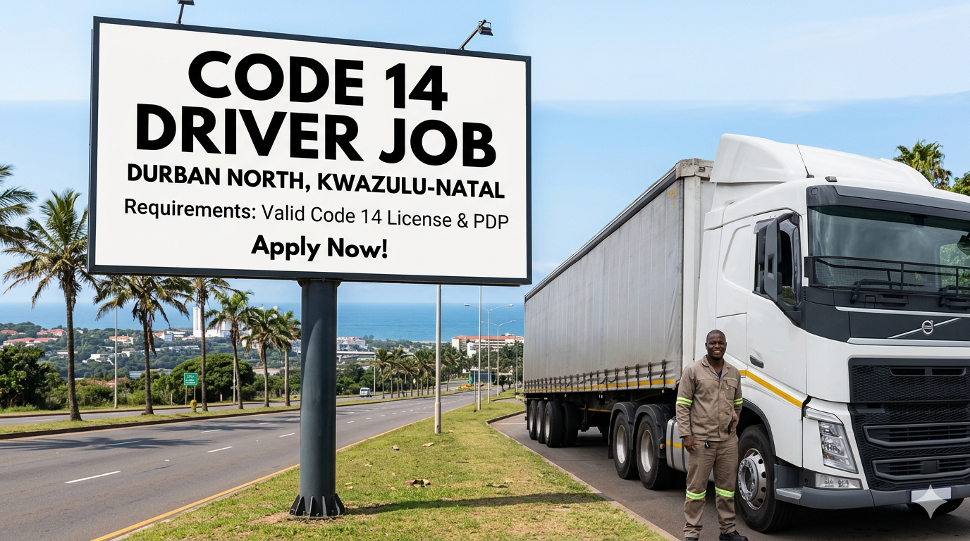 Code 14 Driver Job – Durban North, KwaZulu-Natal 1 image 58a182ff
